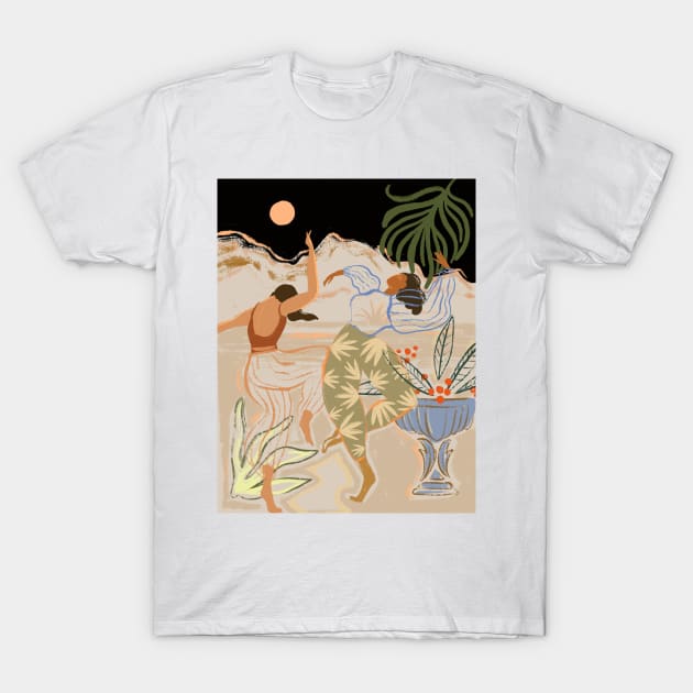 Dancing Under the Moonlight T-Shirt by Arty Guava